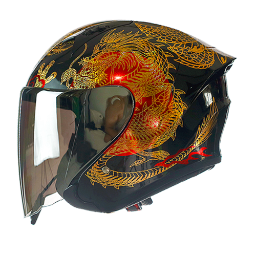 Helm Kairoz Custom Gold Dragon